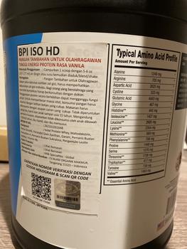 Product Review of BPI Sports ISO HD 5 Lbs Whey Protein Isolate BPOM from Tokopedia customer review 0