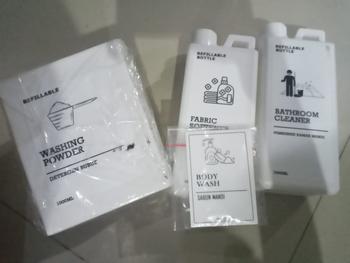 Product Review of TEMPAT LAUNDRY AESTHETIC/WHITE SERIES/TEMPAT DETERJEN/BOTOL REFIL from Tokopedia customer review 0