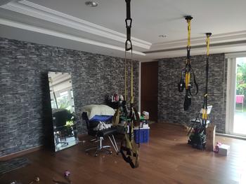Product Review of WALLPAPER STICKER DINDING 3D BRICKFOAM MOTIF BATU ALAM WALLFOAM from Tokopedia customer review 0