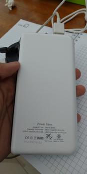 Product Review of PowerBank ROBOT 10000mah RT180 2.1A Dual Input Port Type C from Tokopedia customer review 0