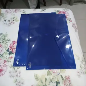 Map Kancing Plastik Bantex F4 Button Bag Landscape 3221 01G Blue