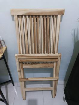 Product Review of Kursi Lipat Kayu Jati ASLI Cafe GARDEN Minimalis - Kursi Lipat Teras from Tokopedia customer review 0