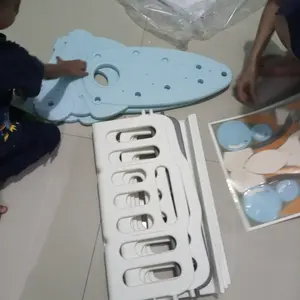 RAK BUKU ANAK 5 SUSUN ROKET/TEMPAT PENYIMPANAN MAINAN/RAK MONTESSORI