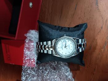 Product Review of Mirage Watch - Jam Tangan Analog Wanita Casual Silver Permata RX M Tahan Air Kaca Stainless Watches from Tokopedia customer review 0