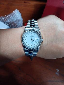 Product Review of Mirage Watch - Jam Tangan Analog Wanita Casual Silver Permata RX M Tahan Air Kaca Stainless Watches from Tokopedia customer review 1