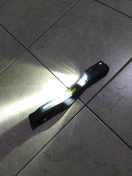 Product Review of Senter Kepala LED Headlamp Flashlight Sensor USB LED XPE+COB - XWF-109 from Tokopedia customer review 1