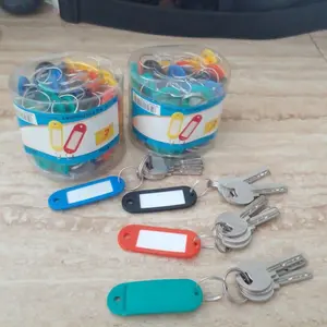 OFFICE-P Key Ring BQ-0081 Gantungan Kunci Tulis Warna Warni Set 10 50