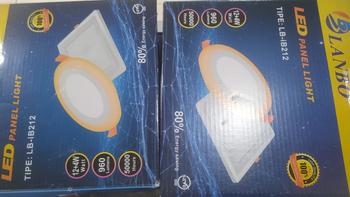 Product Review of Lampu Downlight Panel LED Inbow Bulat Kotak 2 Warna 12 + 4 Watt from Tokopedia customer review 0