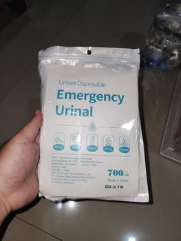 Product Review of Urine Bag - Kantong Kencing Gel / Kantong Pipis / Portable Car Toilet from Tokopedia customer review 0