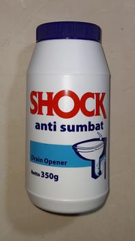 Product Review of Shock Anti Sumbat Botol 375 gr drain opener bubuk mempet saluran pipa from Tokopedia customer review 0
