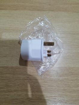 Product Review of Adapter Converter Schuko EU 2 PIN TO UK 3 Plug Untuk Traveling from Tokopedia customer review 0