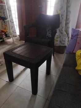 Product Review of Meja Plastik Motif Rotan Meja Tamu Teras Taman Serbaguna Olymplast from Tokopedia customer review 0