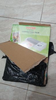 Product Review of plastik plastic laminating joyko a4 100 micron laminasi panas from Tokopedia customer review 1