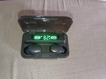 Product Review of [instan/cod] NEW VERSION - Earphone TWS F9 original anti air Bluetooth from Tokopedia customer review 1
