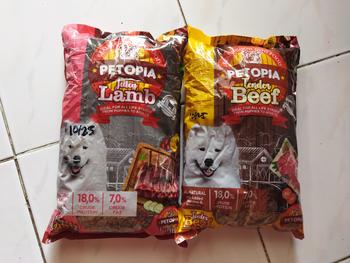 Product Review of PETOPIA  DOG DRY FOOD - 800GR - 1KG - MAKANAN ANJING from Tokopedia customer review 0