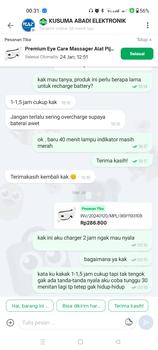 Product Review of Premium Eye Care Massager Alat Pijat Mata Alat Terapi Mata bluetooth from Tokopedia customer review 0
