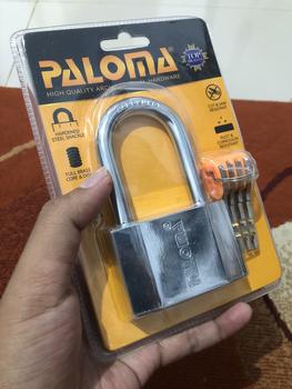Product Review of PALOMA PLP 508 GEMBOK PAGAR PANJANG PADLOCK LONG P-500 70MM CHROME from Tokopedia customer review 0