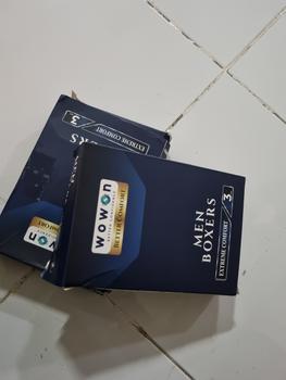 Product Review of Wowon Men Boxer - Celana Dalam Pria - Zero Gravity Feel - 3 Pcs - from Tokopedia customer review 0