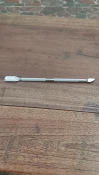 Product Review of Alat Pendorong Kulit Kutikula Nail Pembersih Kuku Kutikula Pusher Manicure Cuticle Pusher Stainless Steel from Tokopedia customer review 0