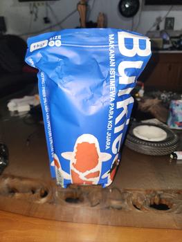 Product Review of Pakan Pelet Makanan Ikan Koi Apung 1 Kg Bulkie Hi Growth from Tokopedia customer review 0
