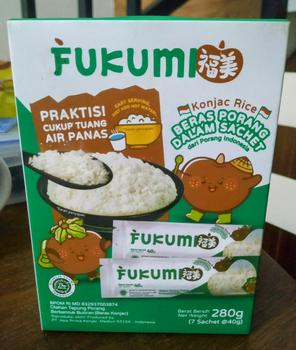 Product Review of Fukumi Beras Porang Konjac Rice Sachet 1 Box Food Bubur from Tokopedia customer review 0