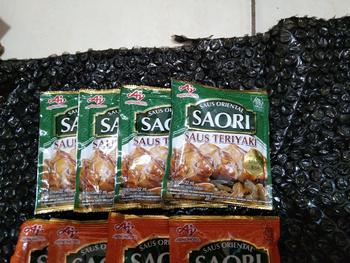Product Review of SAORI® Saus Teriyaki Oriental Sachet 22ml (4 pcs) from Tokopedia customer review 0