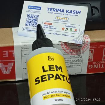 Product Review of Flap Shoes Care - Shoe Glue - Lem Sepatu Super Kuat Original - Lem Sepatu Cleaner Canvas from Tokopedia customer review 2