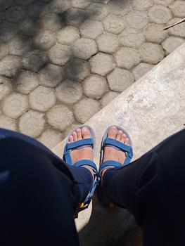 Product Review of SENDAL Petualang Bunaken - Sandal Gunung/Hiking Slide Pria Wanita Petualang from Tokopedia customer review 0