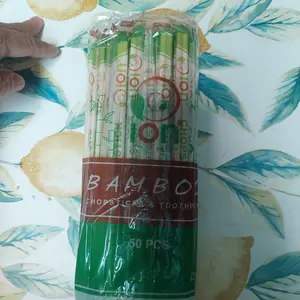Sumpit Bambu Panda + Tusuk Gigi Sumpit Steril Higienis Dimsum Katsu Mie Ramen Takoyaki isi 50 pcs