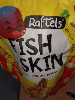 Product Review of Keripik Kulit Ikan / Fish Skin Rasa Spicy Raftels 75gr Halal from Tokopedia customer review 0