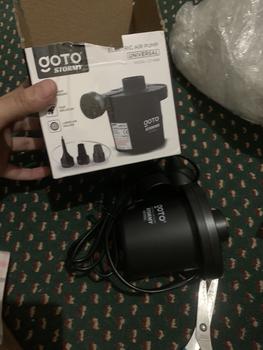 Product Review of Goto [COD] Stormy Pompa Angin Listrik Kolam Renang Kasur Elektrik Air Pump from Tokopedia customer review 3