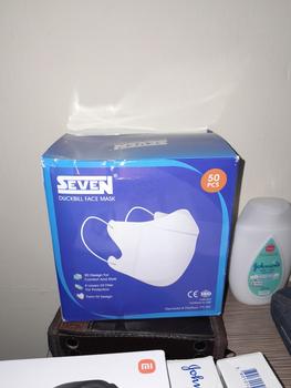 Product Review of Masker Seven Duckbill 4ply isi 50 / Masker Duckbill 4 ply from Tokopedia customer review 0