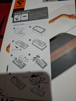 Product Review of Tempered Glass for Samsung Galaxy A55 Spigen GlastR Alignmaster Clear Tray from Tokopedia customer review 1