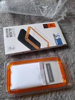 Product Review of Tempered Glass for Samsung Galaxy A55 Spigen GlastR Alignmaster Clear Tray from Tokopedia customer review 1