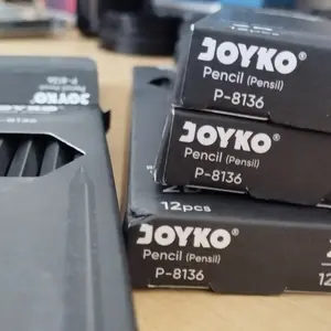 JOYKO Pencil Pensil P-8136 Black Wood 2B 1 BOX 12 PCS