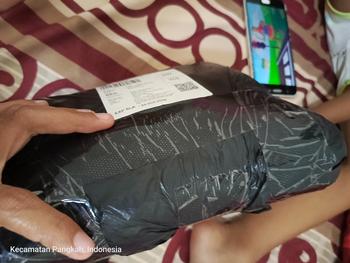 Product Review of Gorden  Curtain jendela Pintu minimalis smokering Gold polos embos coklat tua murah Tali Merah from Tokopedia customer review 1