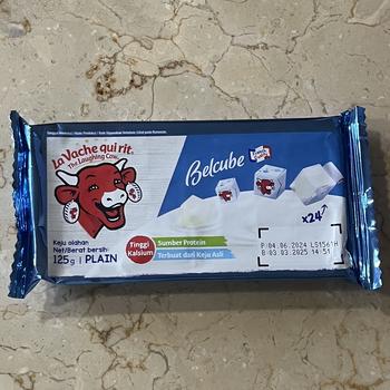 Product Review of Keju Belcube Cheese Spread 125 gr - Belcube Keju Bayi MPASI 24 kotak from Tokopedia customer review 3