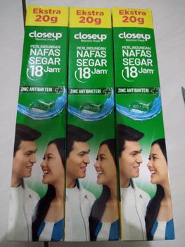 Product Review of 3x Closeup Pasta Gigi Deep Action Green 160 +20 from Tokopedia customer review 2