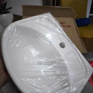 wastafel plastik PVC full set lengkap dengan tempat sabun cair tersedia 2 warna cantik, warna putih dan biru