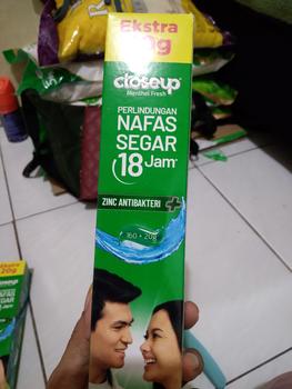 Product Review of 3x Closeup Pasta Gigi Deep Action Green 160 +20 from Tokopedia customer review 1