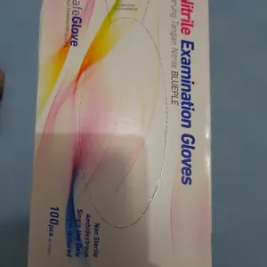 Nitril safe glove nitrile examination gloves sarung tangan handscoon safeglove isi 100pcs perbox