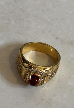 Product Review of CINCIN BATU AKIK MERAH DELIMA SIAM MD BANGKOK ASLI - Kuning, ring 6 from Tokopedia customer review 0
