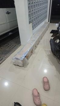 Product Review of Partisi Hollow PVC 3 METER Kisi Kisi Sekat Ruangan Indoor Motif Kayu from Tokopedia customer review 0
