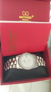 Product Review of Mirage Watch - Jam Tangan Analog Wanita Casual Silver Permata RX M Tahan Air Kaca Stainless Watches from Tokopedia customer review 0