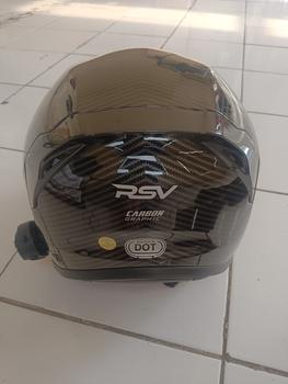 Product Review of HELM Half Face RSV NEW WINDTAIL CARBON GLOSSY  Motorcycle from Tokopedia customer review 3
