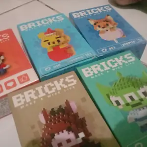 Nano Block Bricks Mini Model DIY Karakter Kartun Mainan Balok Susun Edukasi Anak