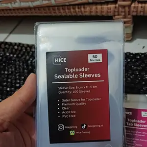 HICE Top loader "PEEL OFF FILM" Clear for TCG Photocard Pokemon Magic Toploader