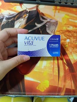 Product Review of ACUVUE VITA MONTHLY CONTACT LENS SOFTLENS SOFTLEN LENSA KONTAK BULANAN 1 BOX ISI 6 PCS from Tokopedia customer review 2