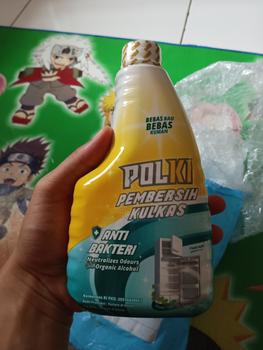Product Review of POLKI Pembersih Kulkas Kemasan 400Ml - Antibacterial Fridge Cleaner from Tokopedia customer review 0