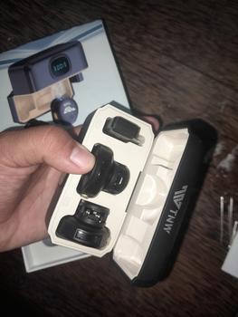 Product Review of TNW A30 Wireless Clip on Mic Microphone Dual Mikrofon Wireless Mikrofon hp Lavalier Microphone wireless Plug & Play Lapel Mic dan Charging Case for TikTok YouTube Facebook Live Stream from Tokopedia customer review 3
